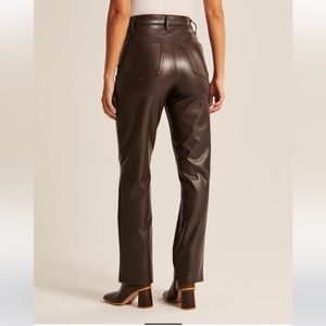 Abercrombie and Fitch Brown Leather Pants